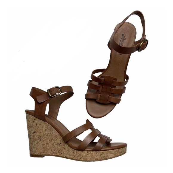 Lucky Brand Willows wedge sandal 9.5 - Picture 1 of 3